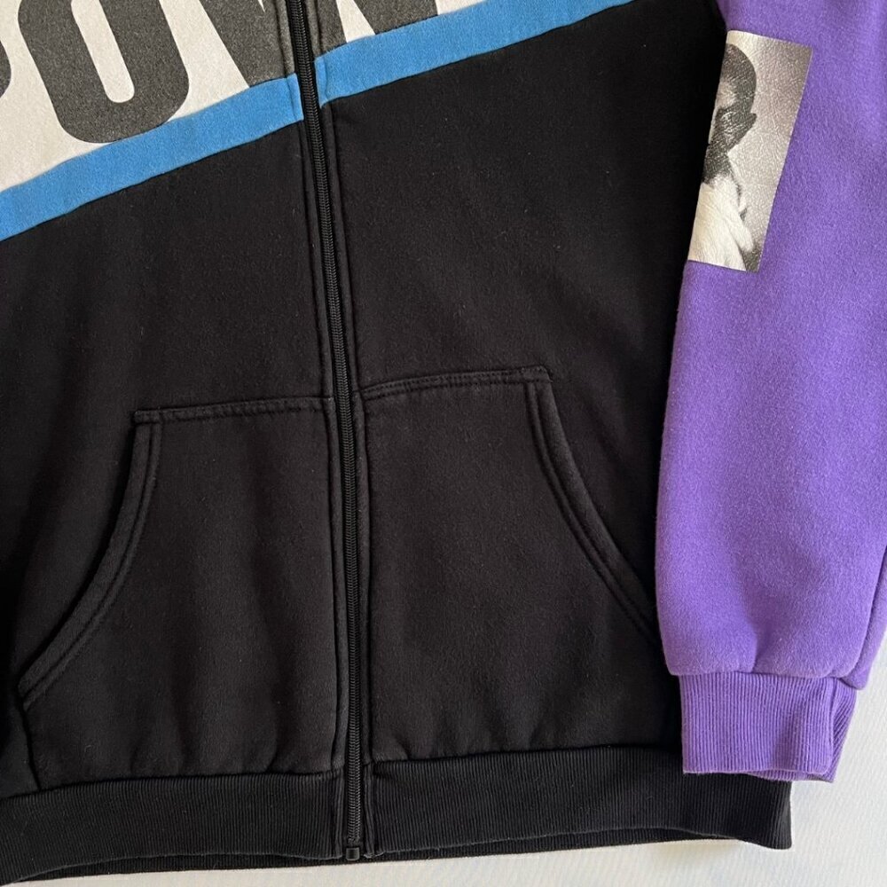 Garage Purple & Black y2k Higher Power Graphic Zip Up Hoodie - Picture 4 of 8